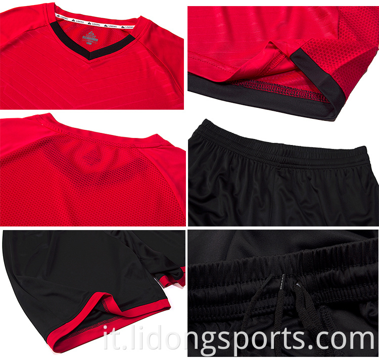 Soccerisi moq bassa traspirante+indossare maglia da calcio da calcio da calcio personalizzato